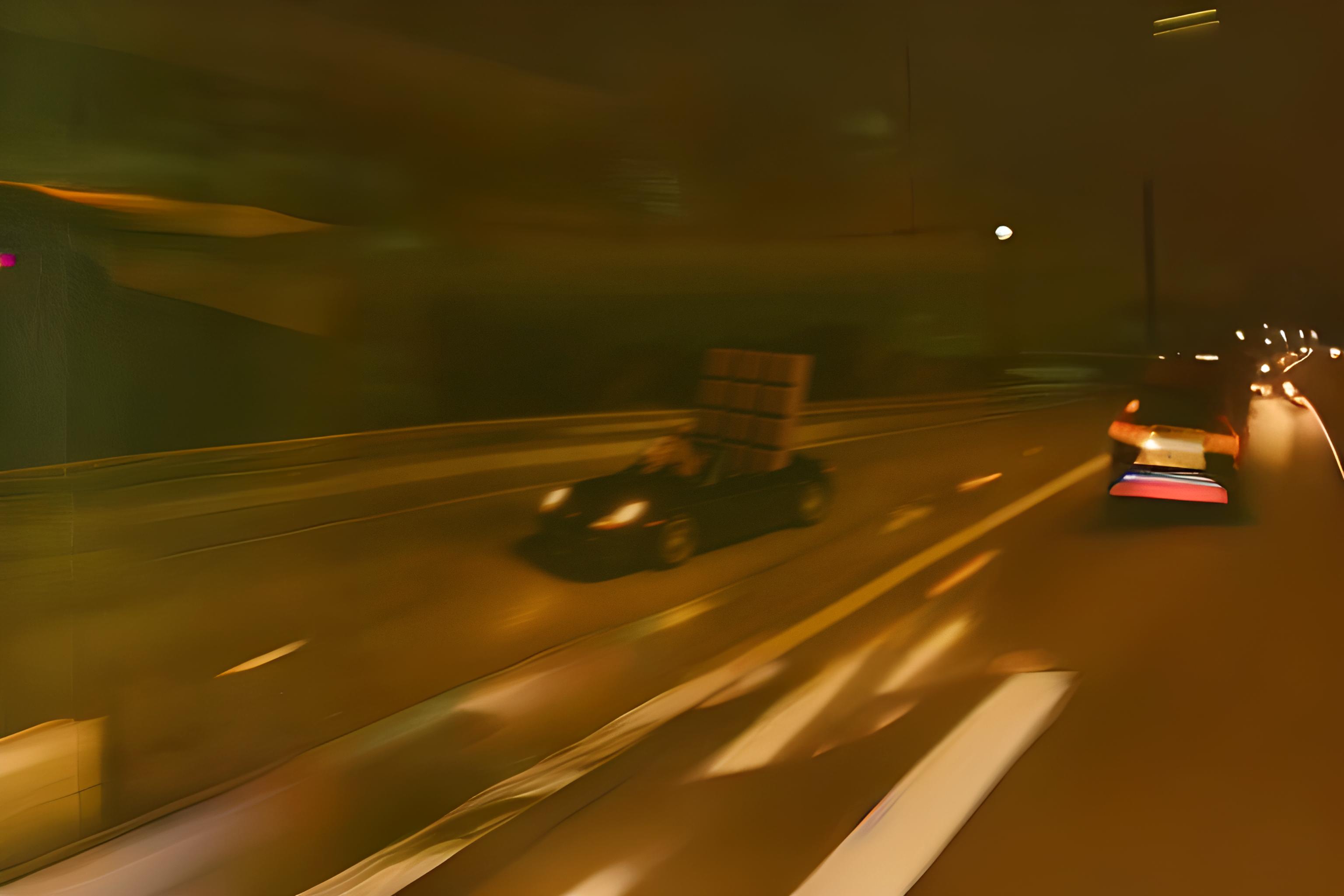 Atmospheric road scene